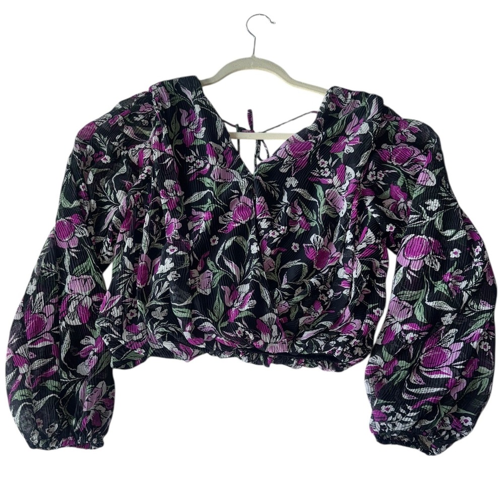 Japna Blackโ Floral Print Puff Sleeve Blouse Women's